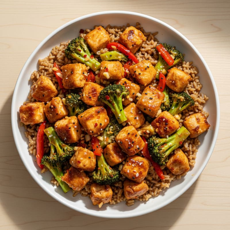 Healthy General Tso's Chicken Stir-Fry