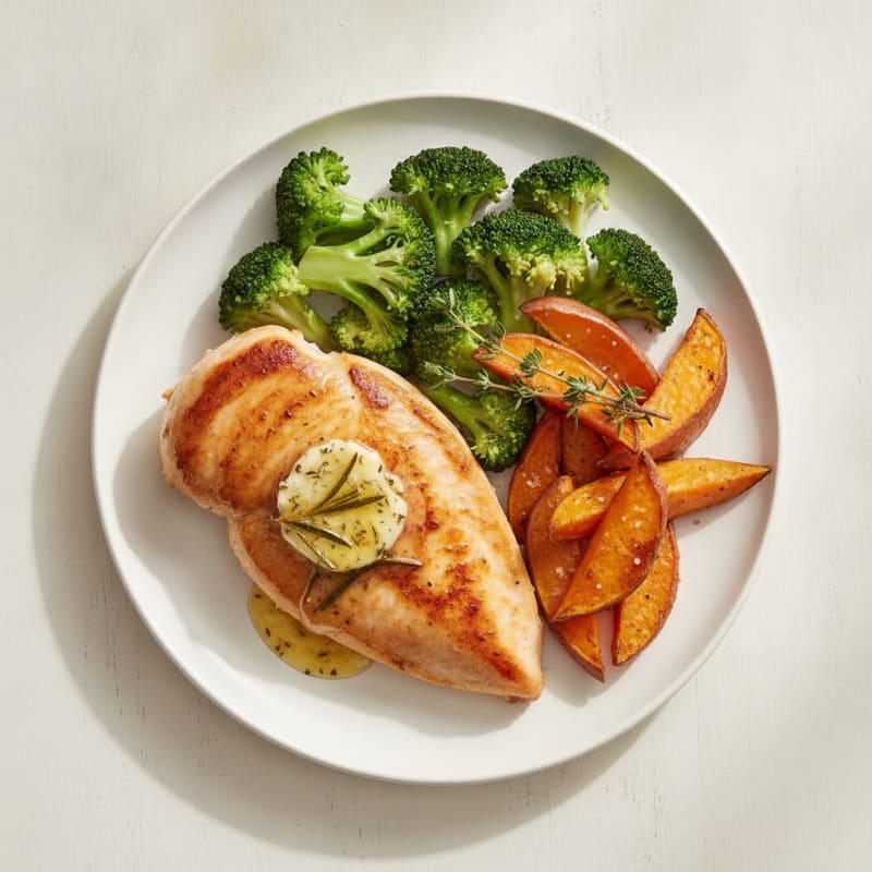 Pan-Seared Chicken with Herb Butter
