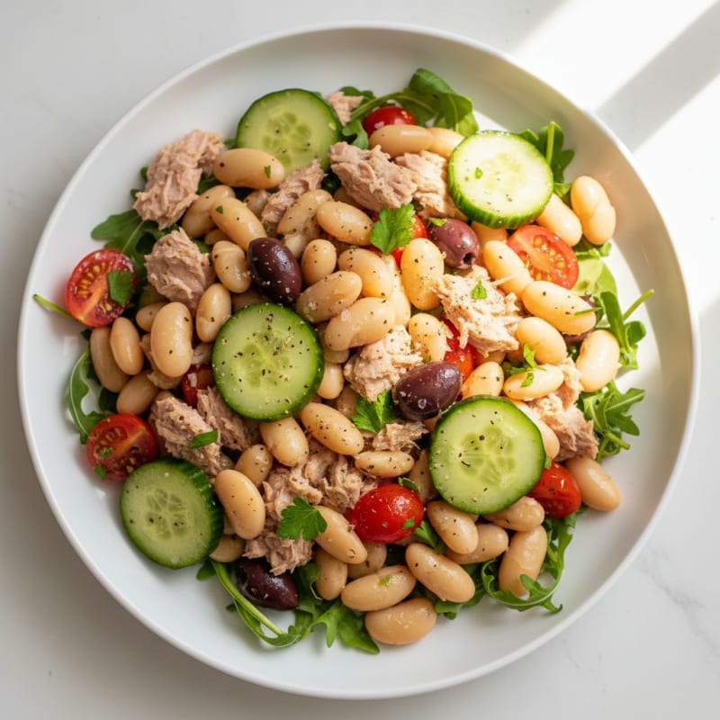 Mediterranean Tuna and White Bean Salad
