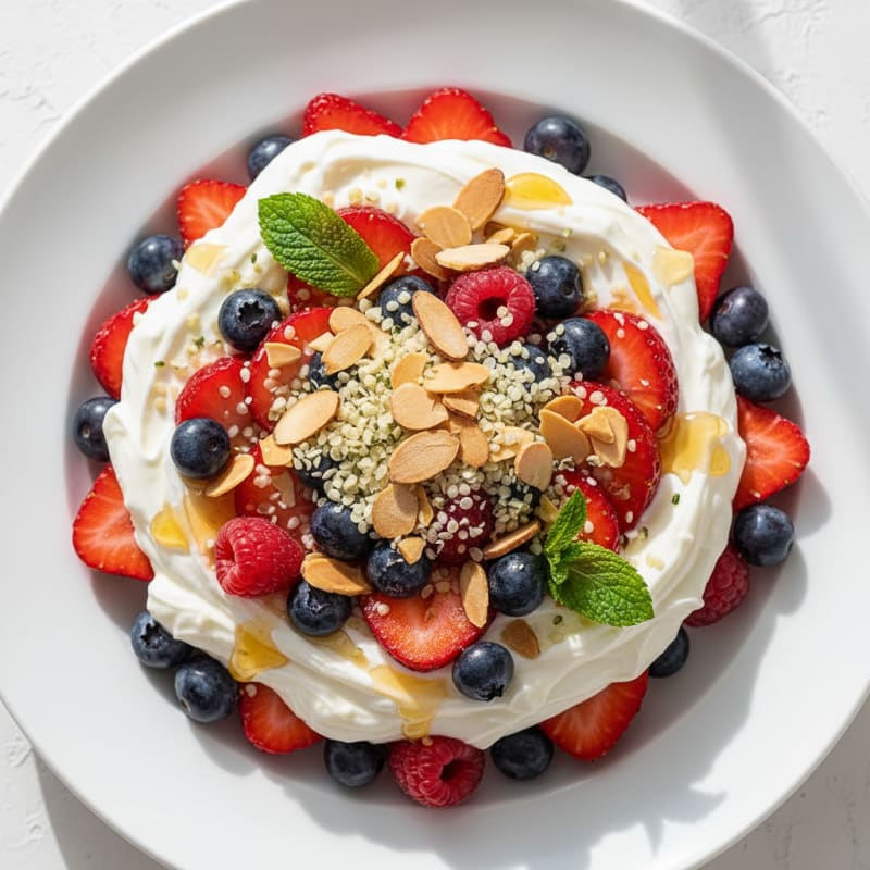 Creamy Greek Yogurt Protein Parfait with Mixed Berries