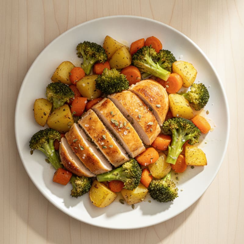 Sheet Pan Lemon Herb Chicken and Veggies