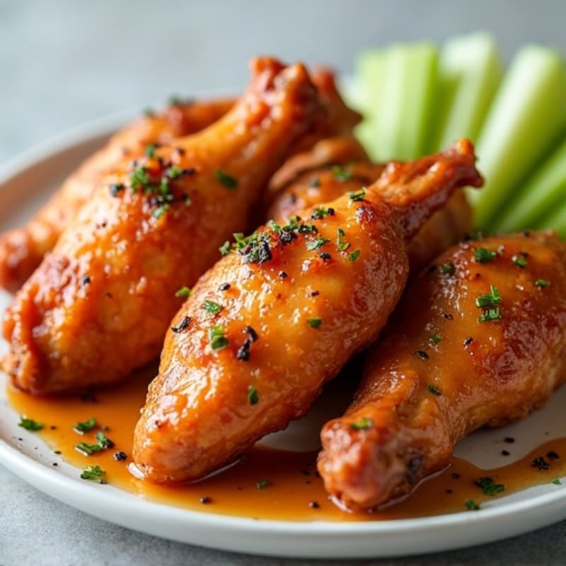 Crispy Baked Honey Garlic Chicken Wings