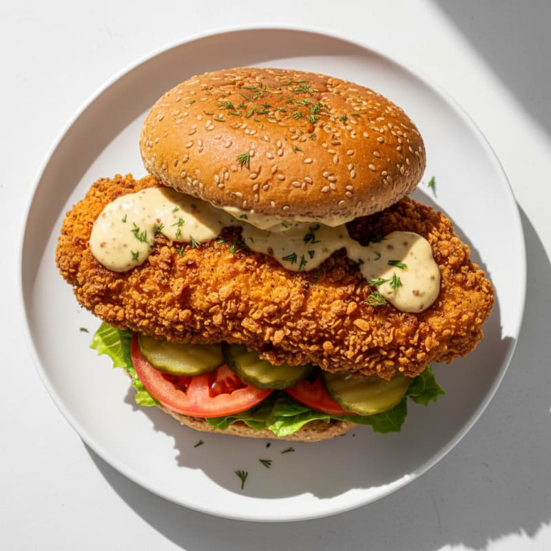 Crispy Buttermilk Fried Chicken Sandwich