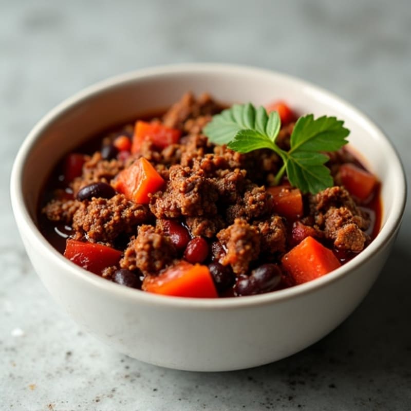 Rich and Hearty Cocoa-Spiced Beef and Black Bean Chili