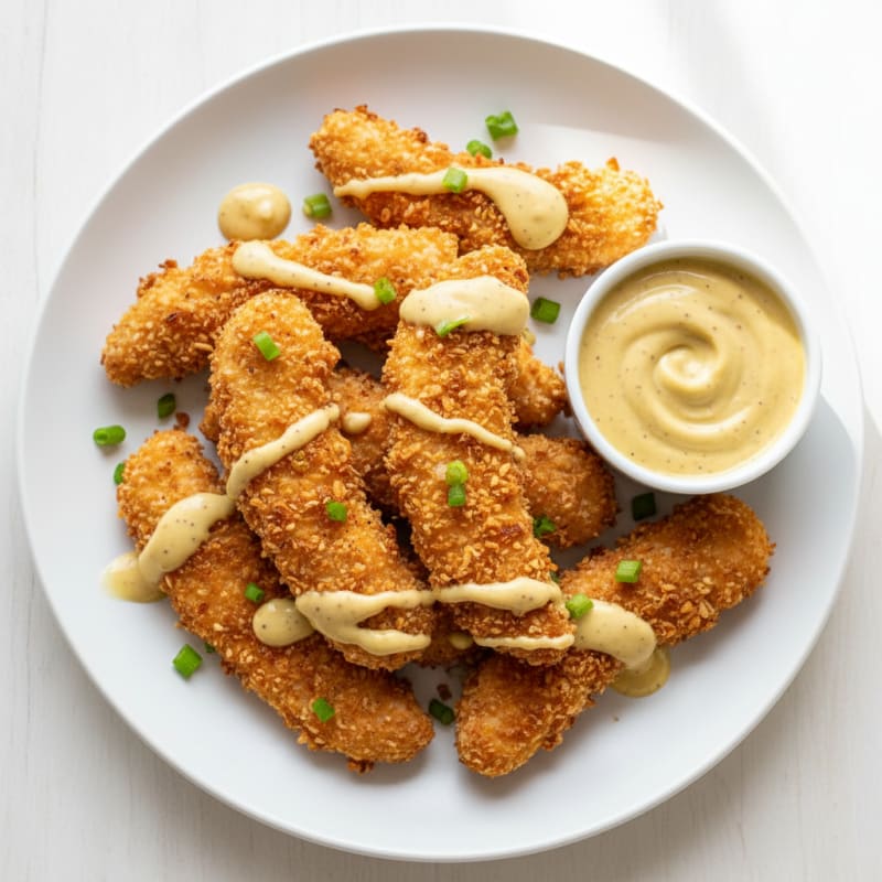 Buttermilk-Marinated Chicken Tenders with Honey Mustard