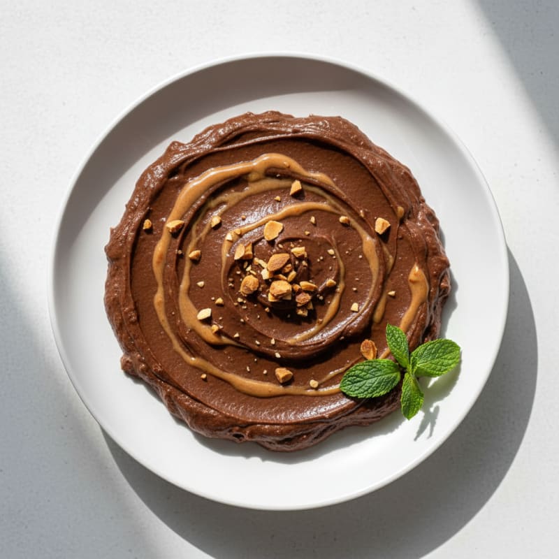 Creamy Vegan Protein Mousse with Almond Butter and Pea Protein