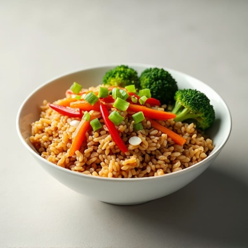 Ginger-Garlic Ground Chicken Rice Bowl