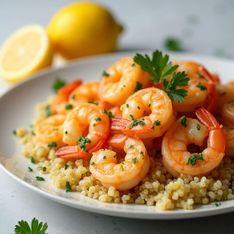 Lemon-Garlic Butter Shrimp with Fresh Herbs