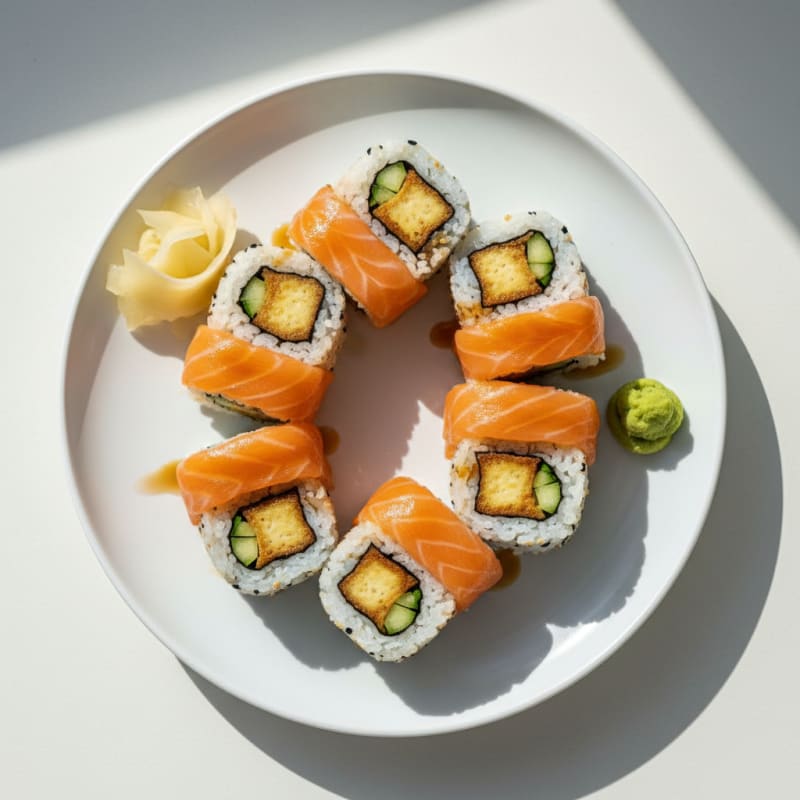 Salmon and Tofu Sushi Rolls