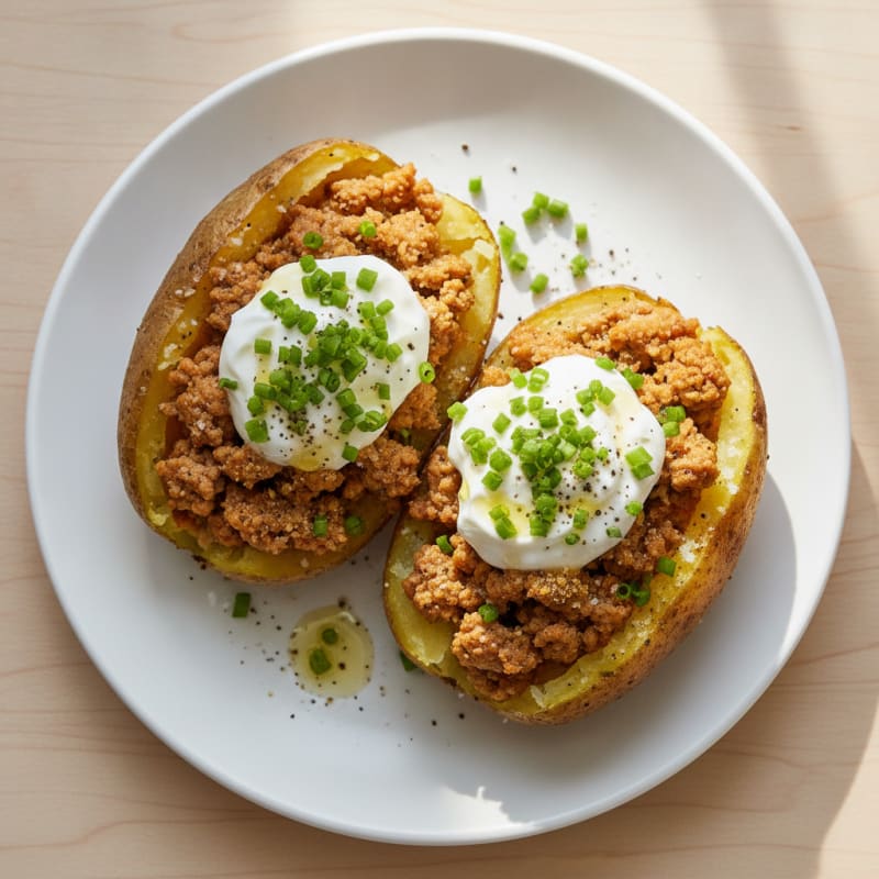 Loaded Baked Potatoes with Chives