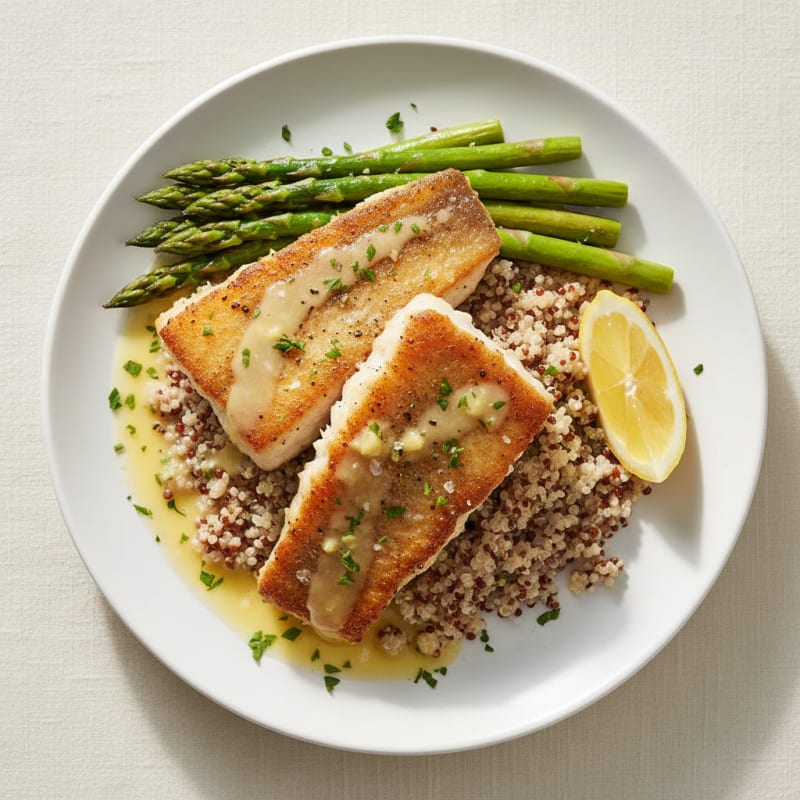 Crispy Pan-Seared Rockfish with Zesty Lemon