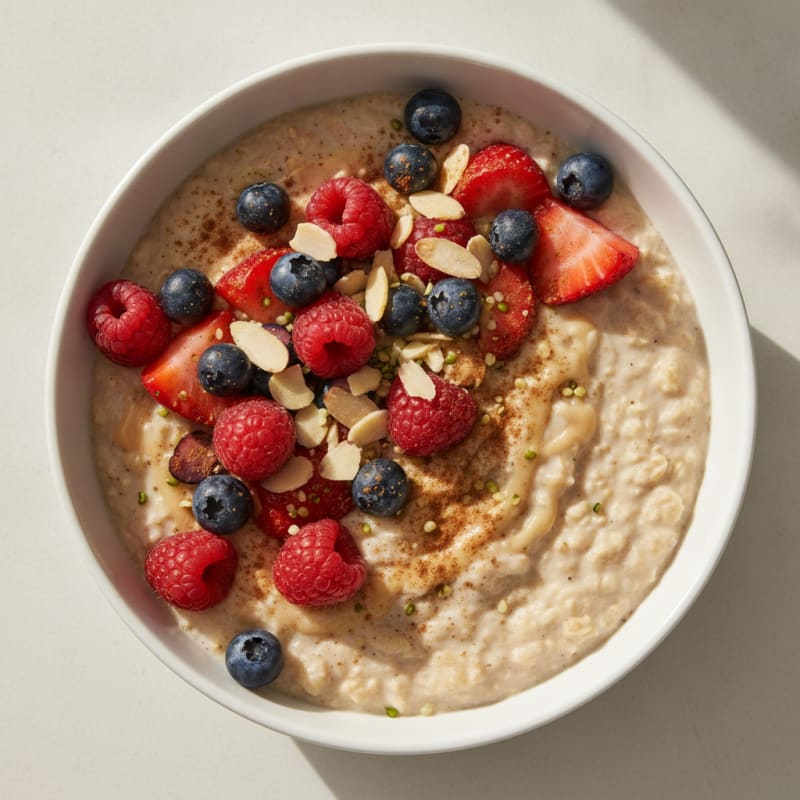 Berry-Almond Overnight Oats