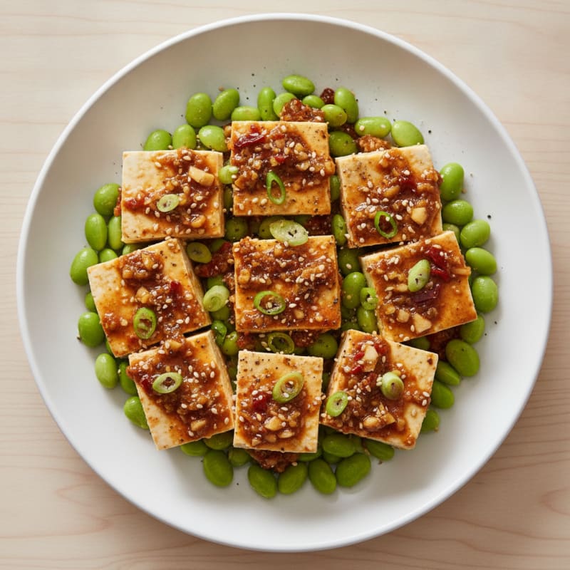Silken Tofu with Chili Garlic Sauce