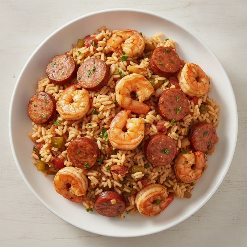 Creole Shrimp and Sausage Jambalaya