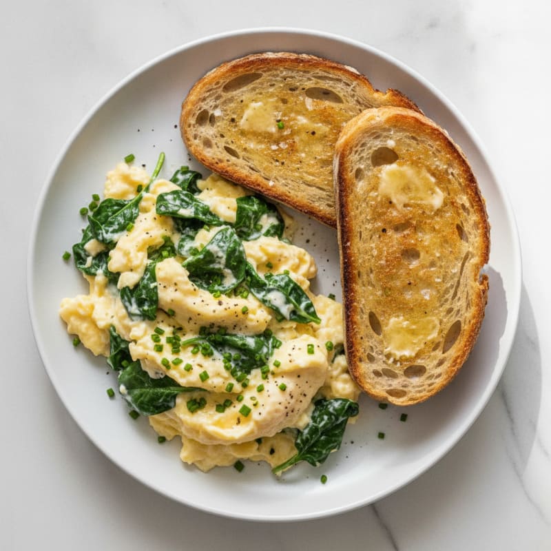 Scrambled Eggs with Toasted Sourdough