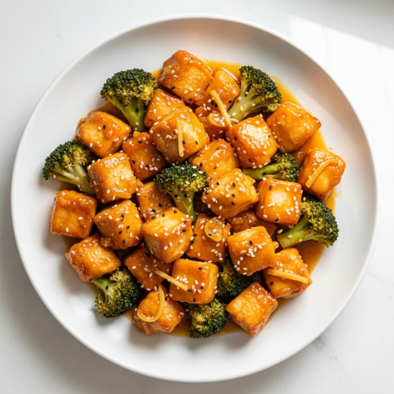 Baked Orange Chicken with Broccoli