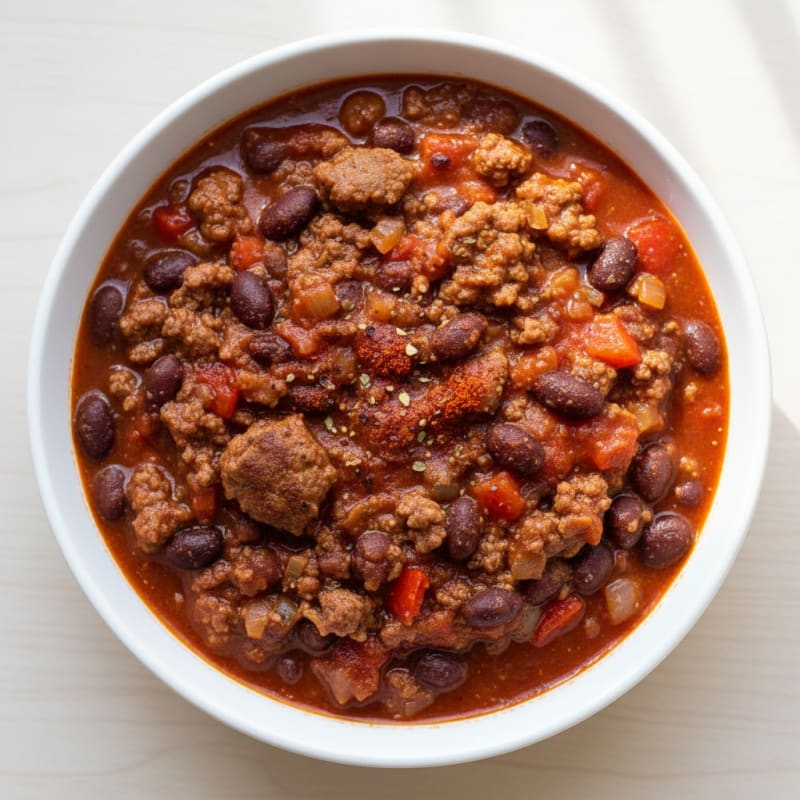 Smoky Ground Beef and Bean Chili
