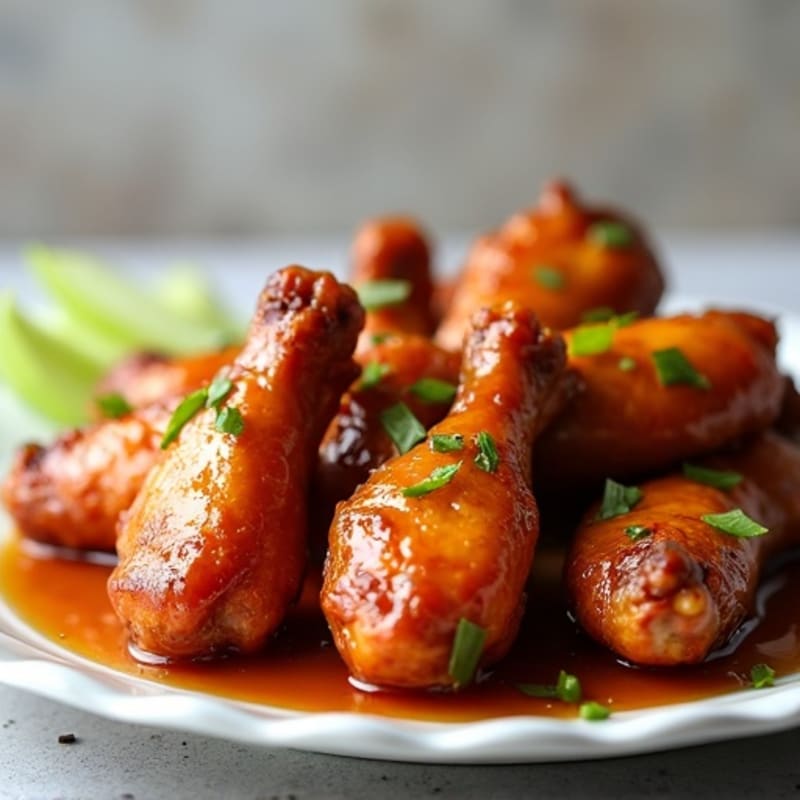 Crispy Baked Sticky Honey Chicken Wings