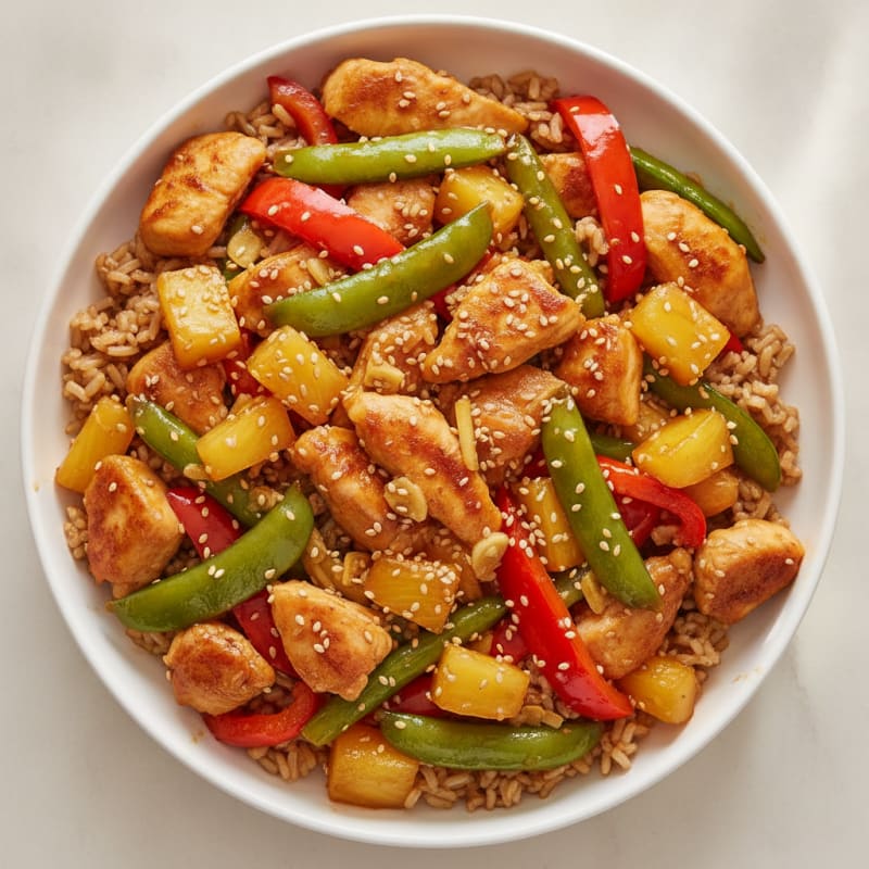Sweet and Sour Chicken Stir-Fry