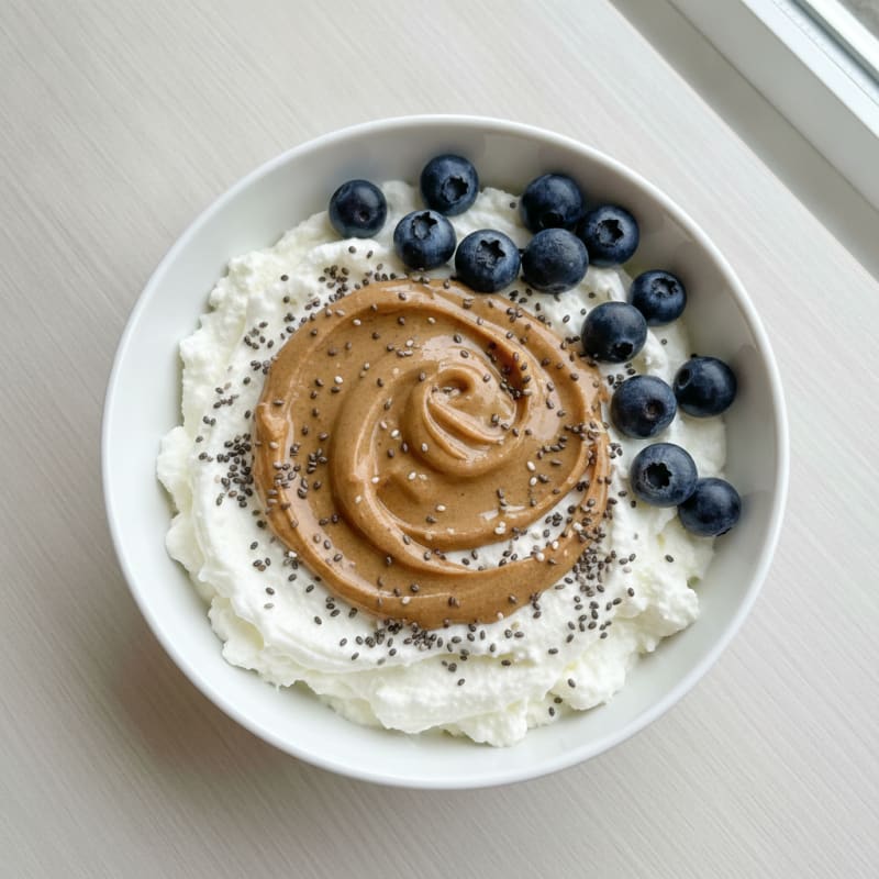 Greek Yogurt Protein Bowl with Almond Butter and Chia Seeds