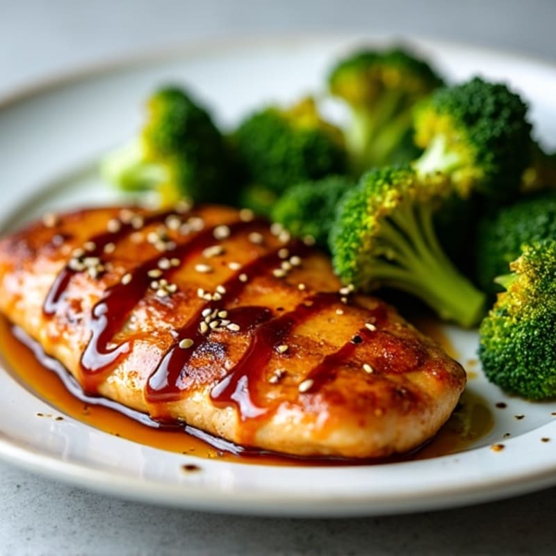 Sheet Pan Teriyaki Chicken with Crispy Broccoli