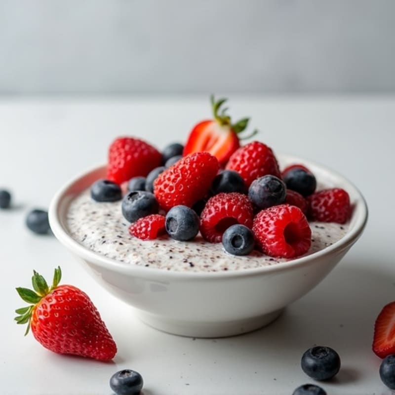 Creamy Chia Pudding with Fresh Berries