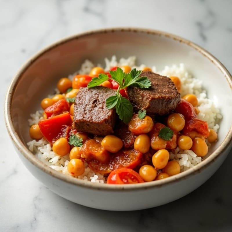 Tender Spiced Lamb and Chickpea Stew