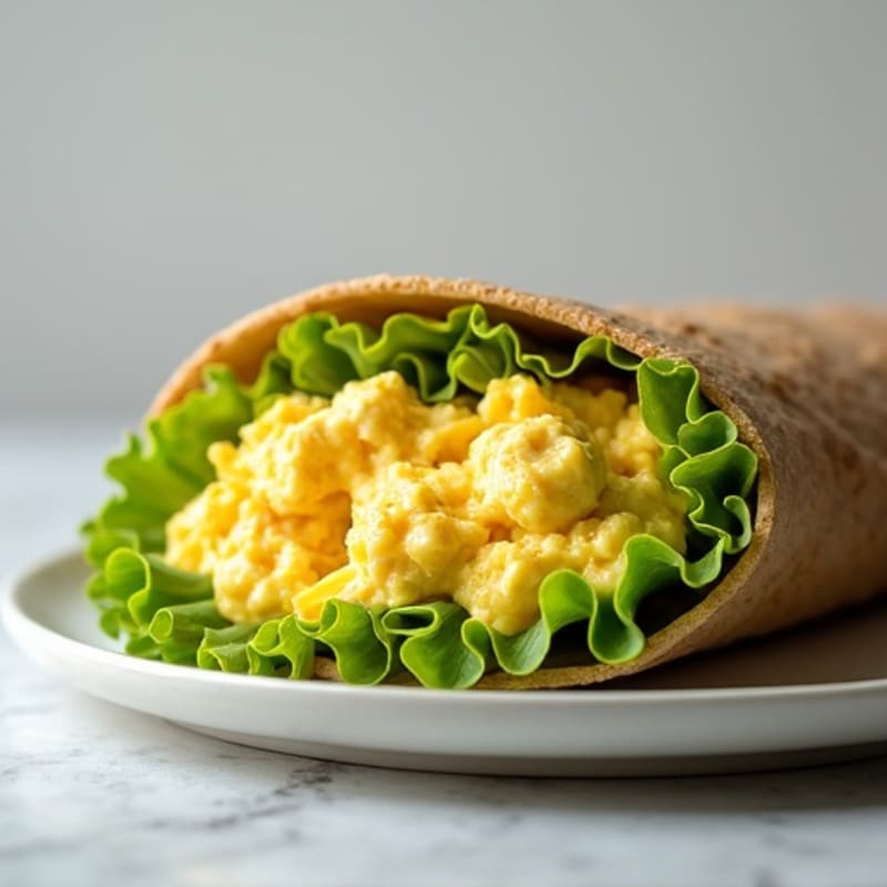 Creamy Egg Salad Whole Wheat Wrap
