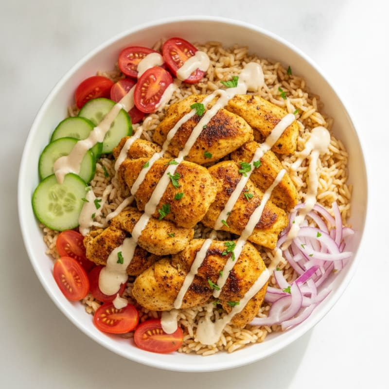Chicken Shawarma Rice Bowl