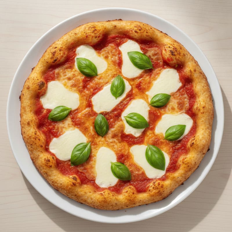 Classic Margherita Pizza with Chicken Crust