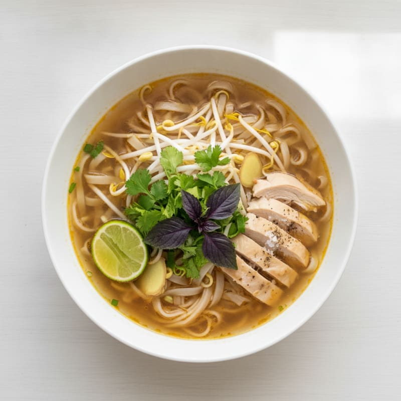 Chicken Pho with Fresh Herbs