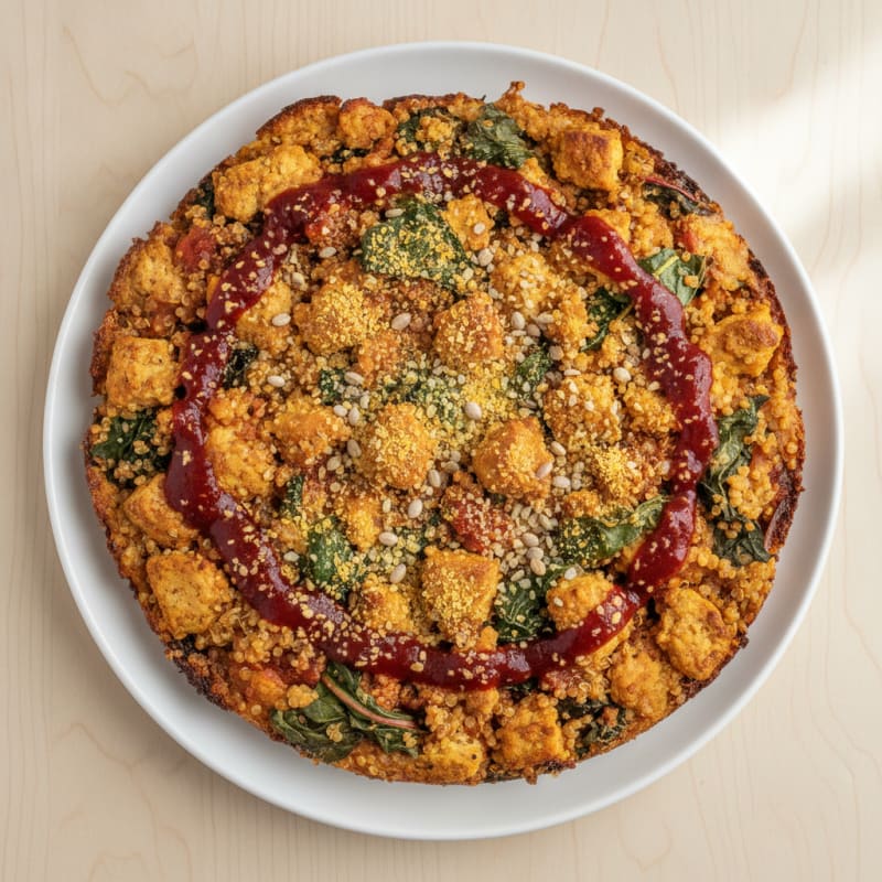 Swiss Chard Tomato Quinoa Bake
