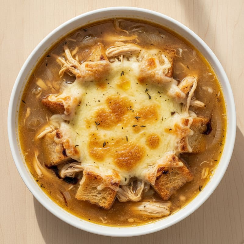 Caramelized Onion and Gruyere Soup