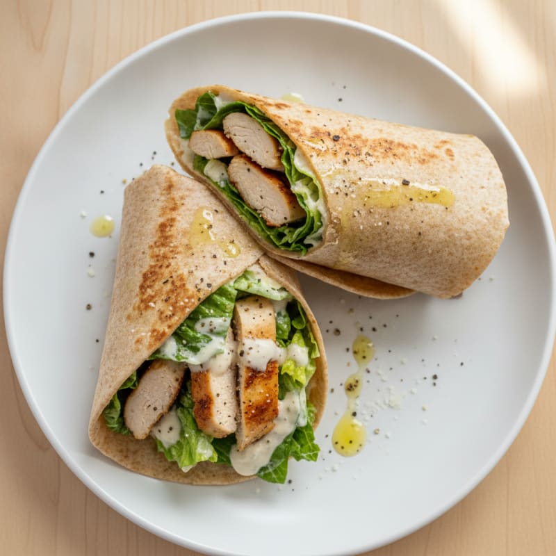 Chicken Caesar Salad Wrap