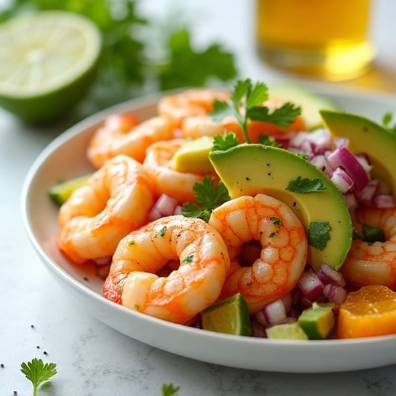 Fresh Citrus Shrimp and Avocado Ceviche