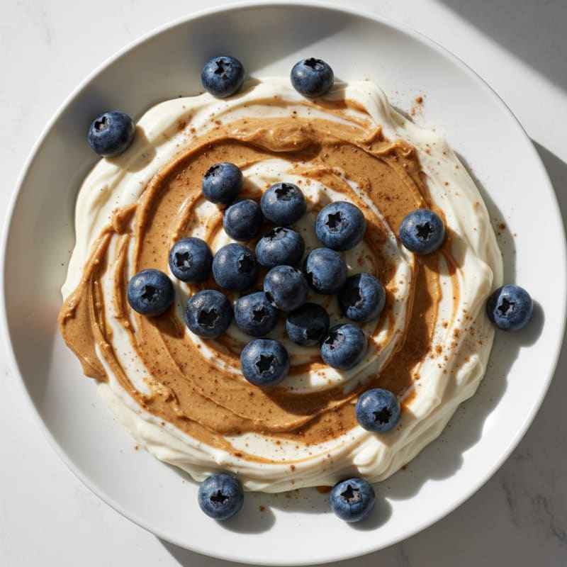 Silky Greek Yogurt Protein Pudding with Almond Butter