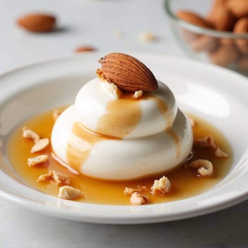 Silky Greek Yogurt Protein Mousse with Almond Butter Swirl