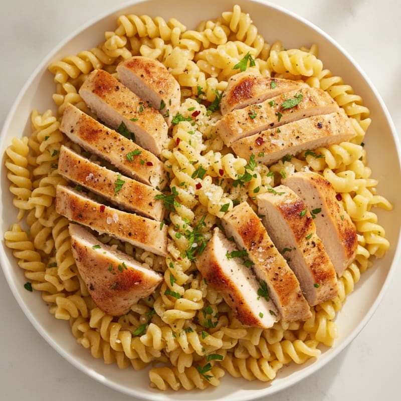 Classic Garlic Herb Pasta