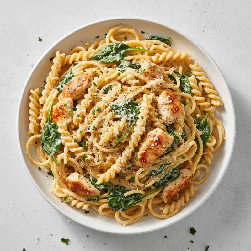 Creamy Garlic Parmesan Spaghetti