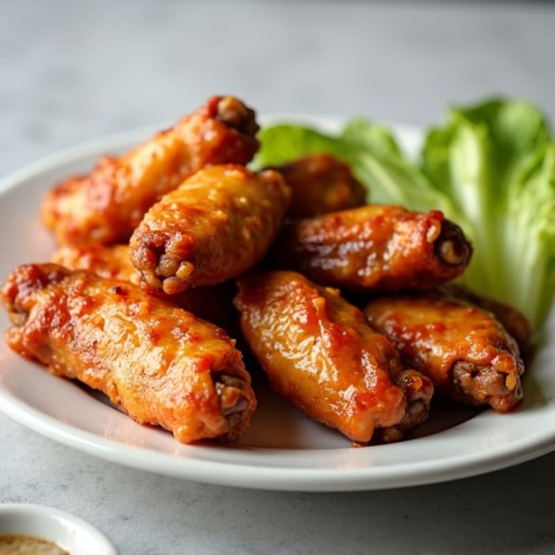 Crispy Baked Honey-Garlic Chicken Wings