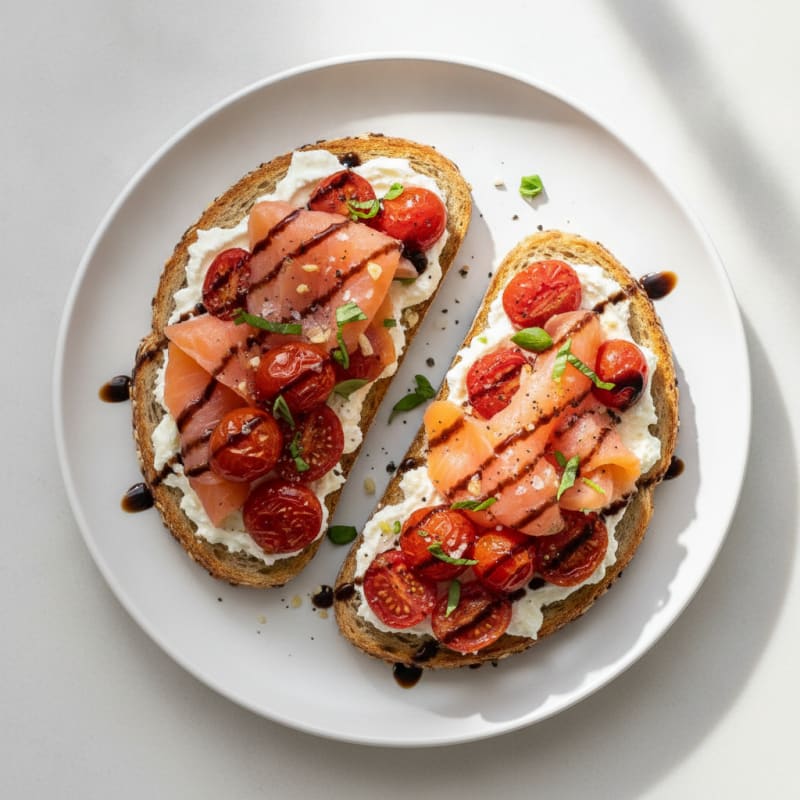 Roasted Tomato and Ricotta Toasts