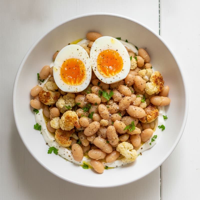 Savory Egg and Bean Breakfast Bowl