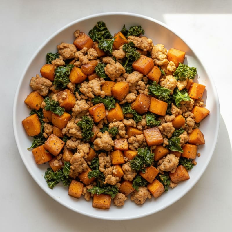 Sausage and Sweet Potato Hash