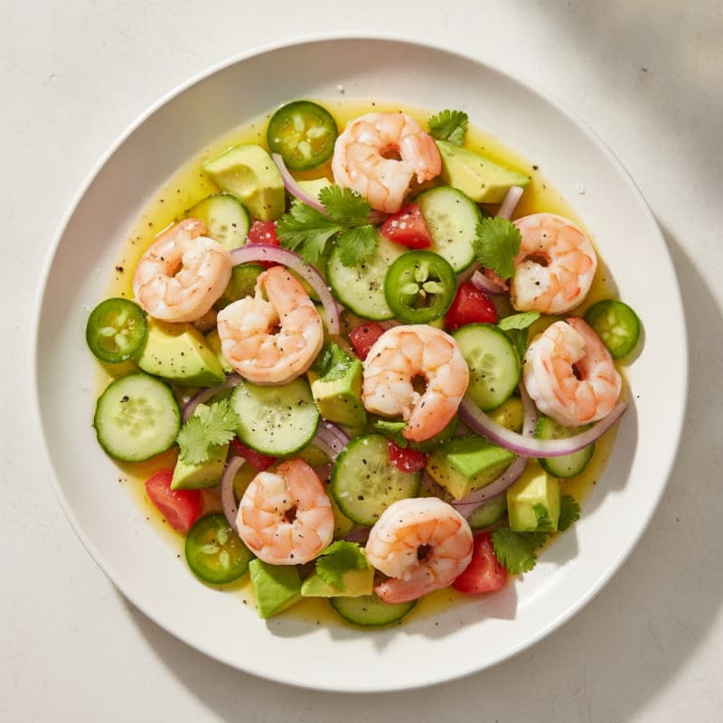 Zesty Shrimp Avocado Ceviche