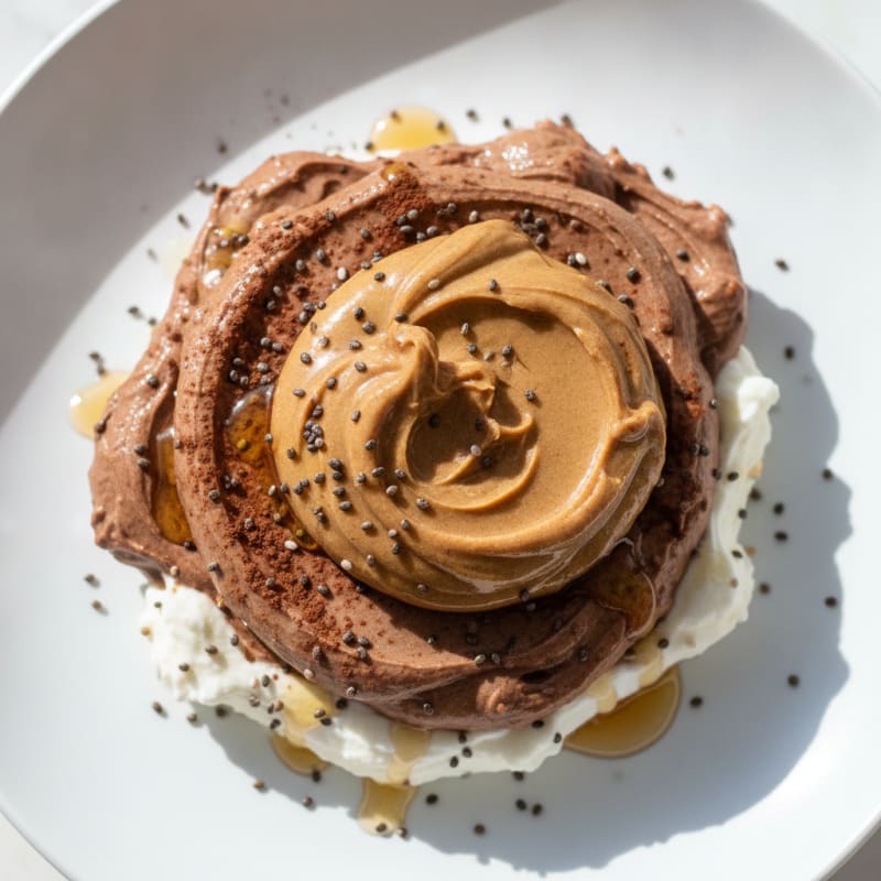 Silky Greek Yogurt Protein Pudding with Almond Butter