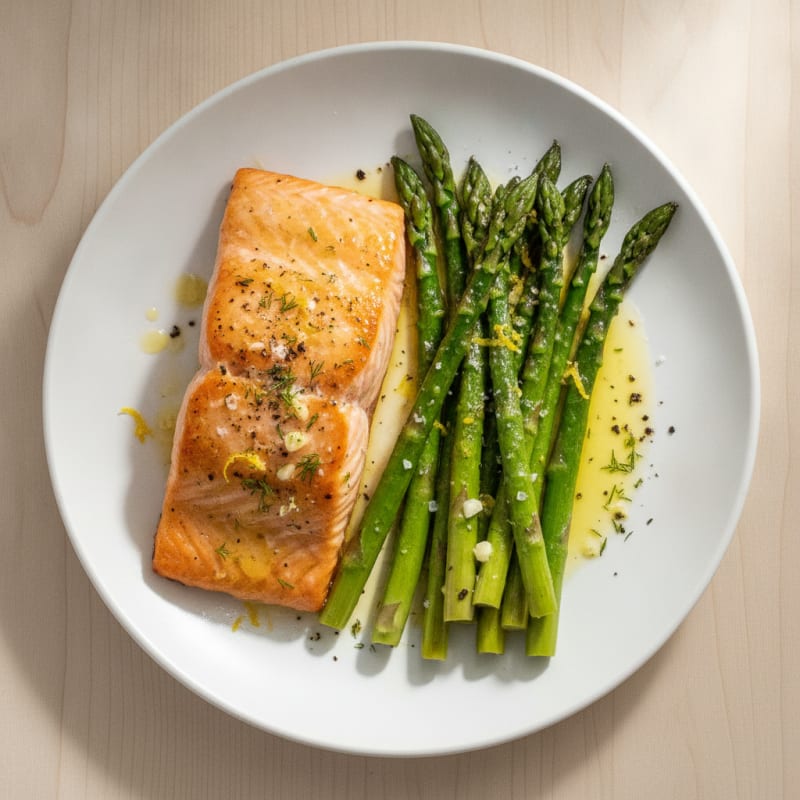 Sheet Pan Lemon Herb Salmon and Asparagus