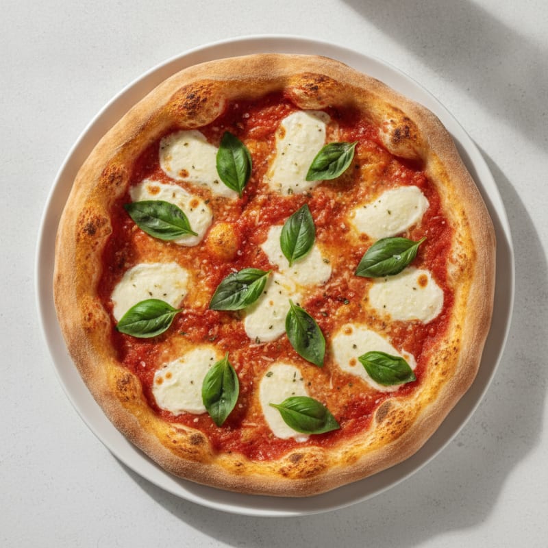High-Protein Classic Margherita Pizza