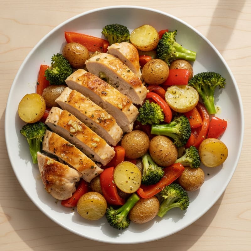 Sheet Pan Lemon Herb Chicken and Veggies