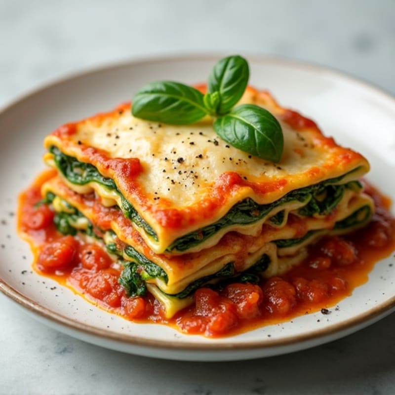Turkey and Spinach Lasagna with Zucchini Noodles