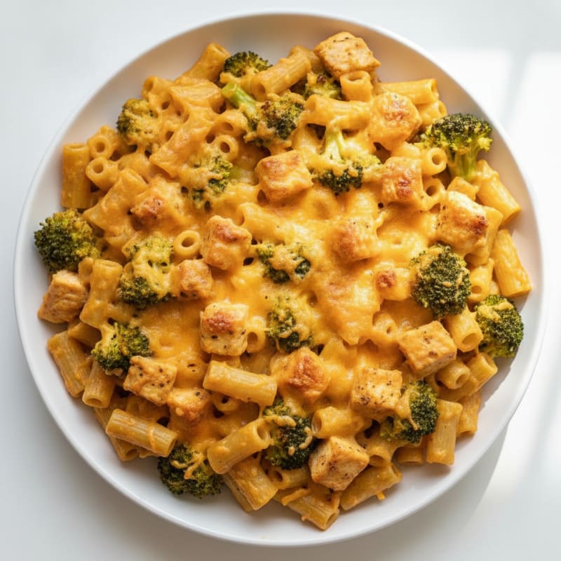 Broccoli Cheddar Macaroni Bake
